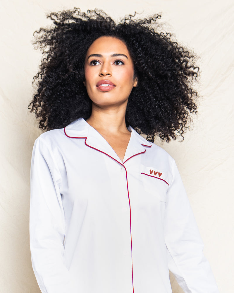 Valentine's Limited Edition - Women's Nightshirt with Heart Embroidery