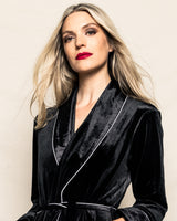 Black Velour Robe