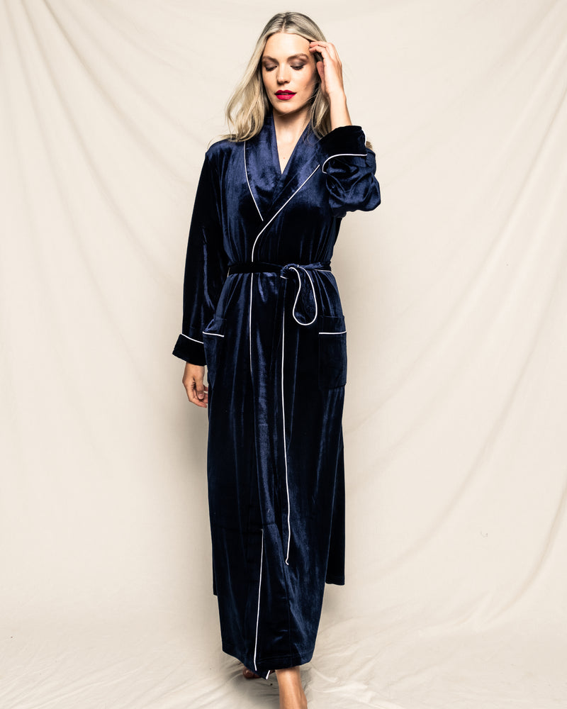 Womens Plush Velour Women's Robe