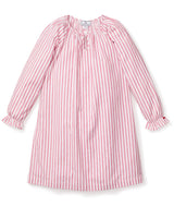 Children's Antique Red Ticking Delphine Nightgown