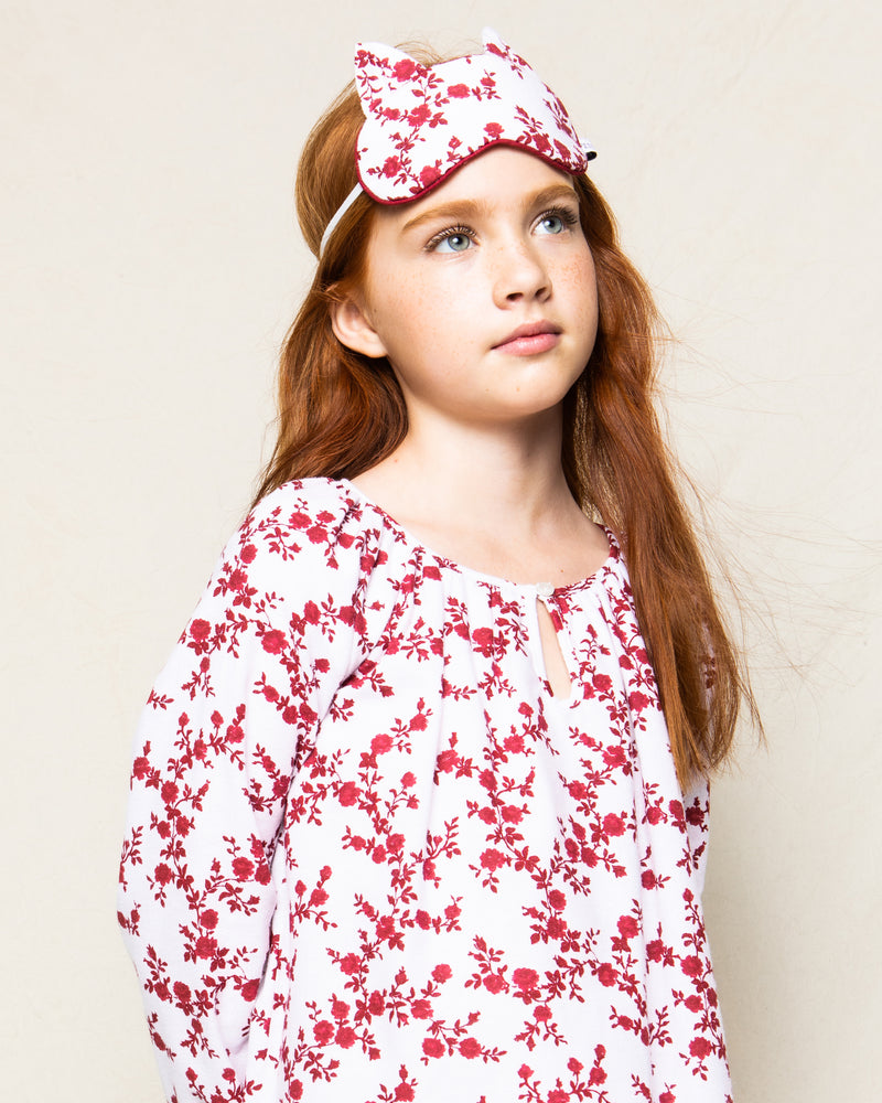 Girl's Brushed Cotton Delphine Nightgown in Knightsbridge Floral