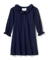 Children's Navy Flannel Victoria Nightgown