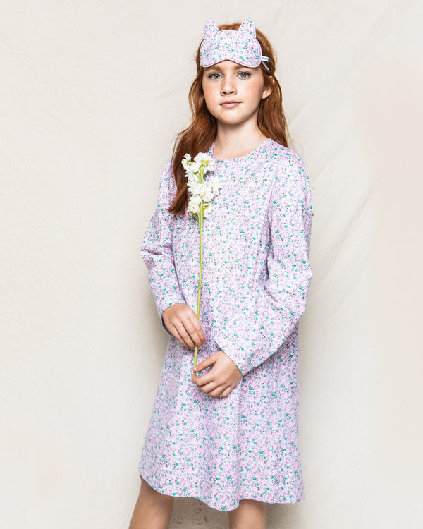 Kid's Twill Beatrice Nightgown in Chelsea Gardens