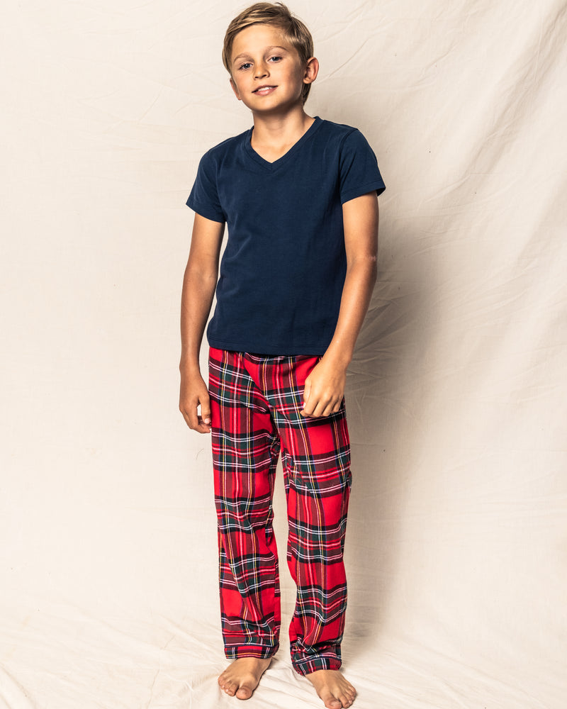 Kid's Brushed Cotton Pajama Pants in Imperial Tartan