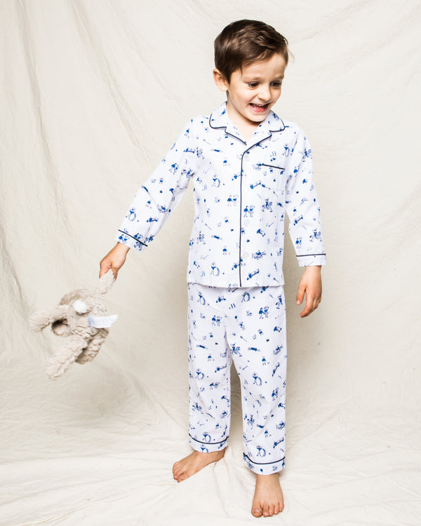 Kid's Flannel Pajama Set in Antique Toys