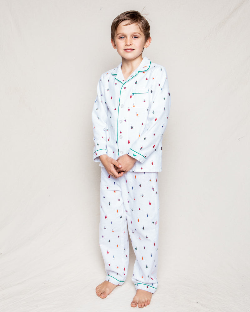 Children's Yuletide Ornaments Pajama Set