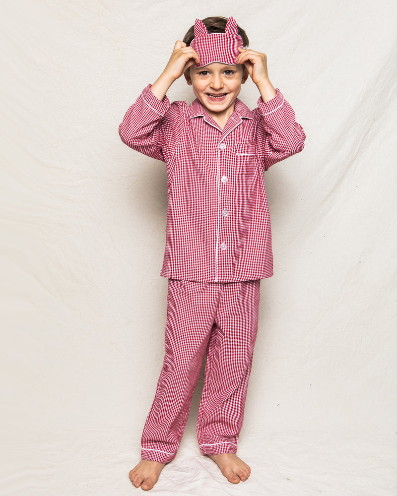 Children's Red Mini Gingham Pajamas