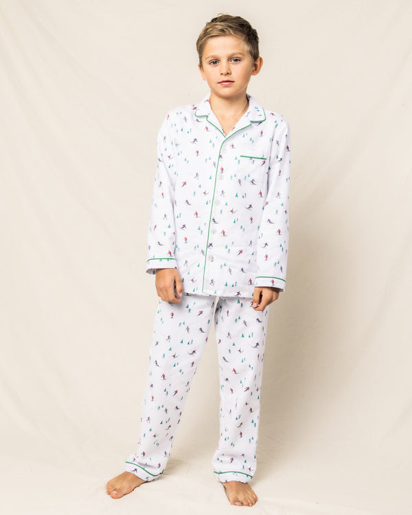 Kid's Flannel Pajama Set in Après Ski