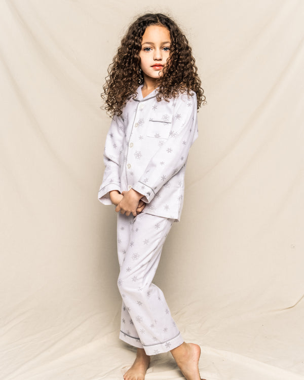Kid's Flannel Pajama Set in Winter Wonderland