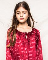 100% Mulberry Silk  Polka Dot Kids Delphine Nightgown