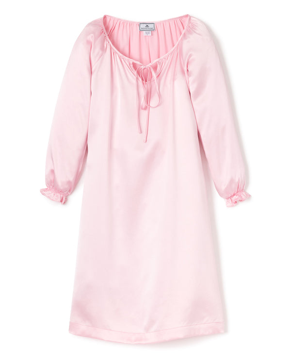 Girl's Silk Delphine Nightgown in Pink