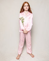 100% Mulberry Pink Silk Luxe Kids Pajama