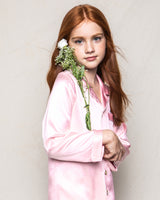 100% Mulberry Pink Silk Luxe Kids Pajama