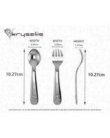 Teddy Silver Plate Spoon and Fork